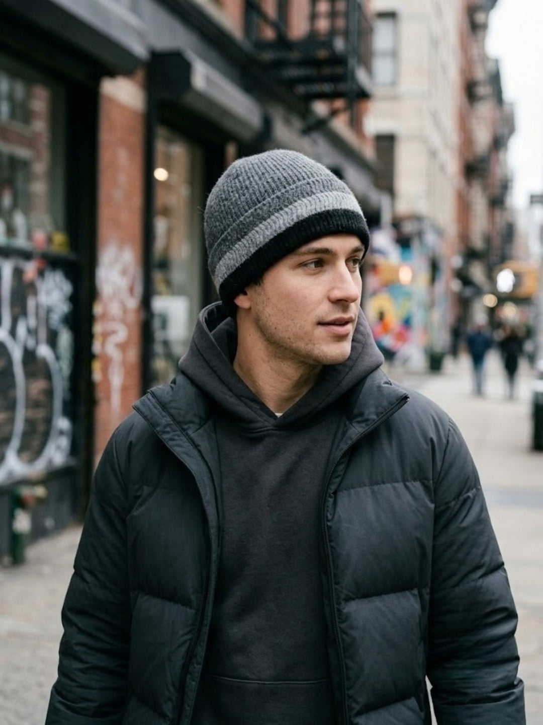 Cdeck Men’s Woolen Winter Cap | Soft, Warm & Comfortable Cap for Everyday Wear | Free Size | Grey