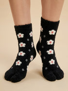 Cdeck Premium Rabbit Wool Socks for Women | Warm Winter Fuzzy Socks | Free Size | Black