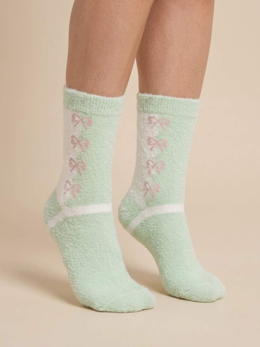 Cdeck Women’s Winter Hair Wool Socks | Warm & Comfortable | Free Size | Mint Green