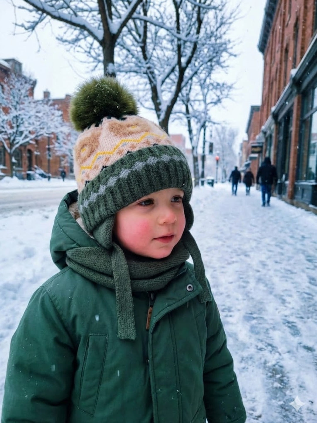 Cdeck Kids Winter Woolen Cap for Boys & Girls | Warm, Soft & Comfortable | 2–4 Years