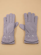 Cdeck Women’s Woolen Gloves | Warm Winter Gloves | Touchscreen Friendly | Free Size | Grey