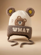 Cdeck Kids Woolen Winter Cap for Boys & Girls | Warm & Comfortable Winter Wear | 2–4 Years | Brown