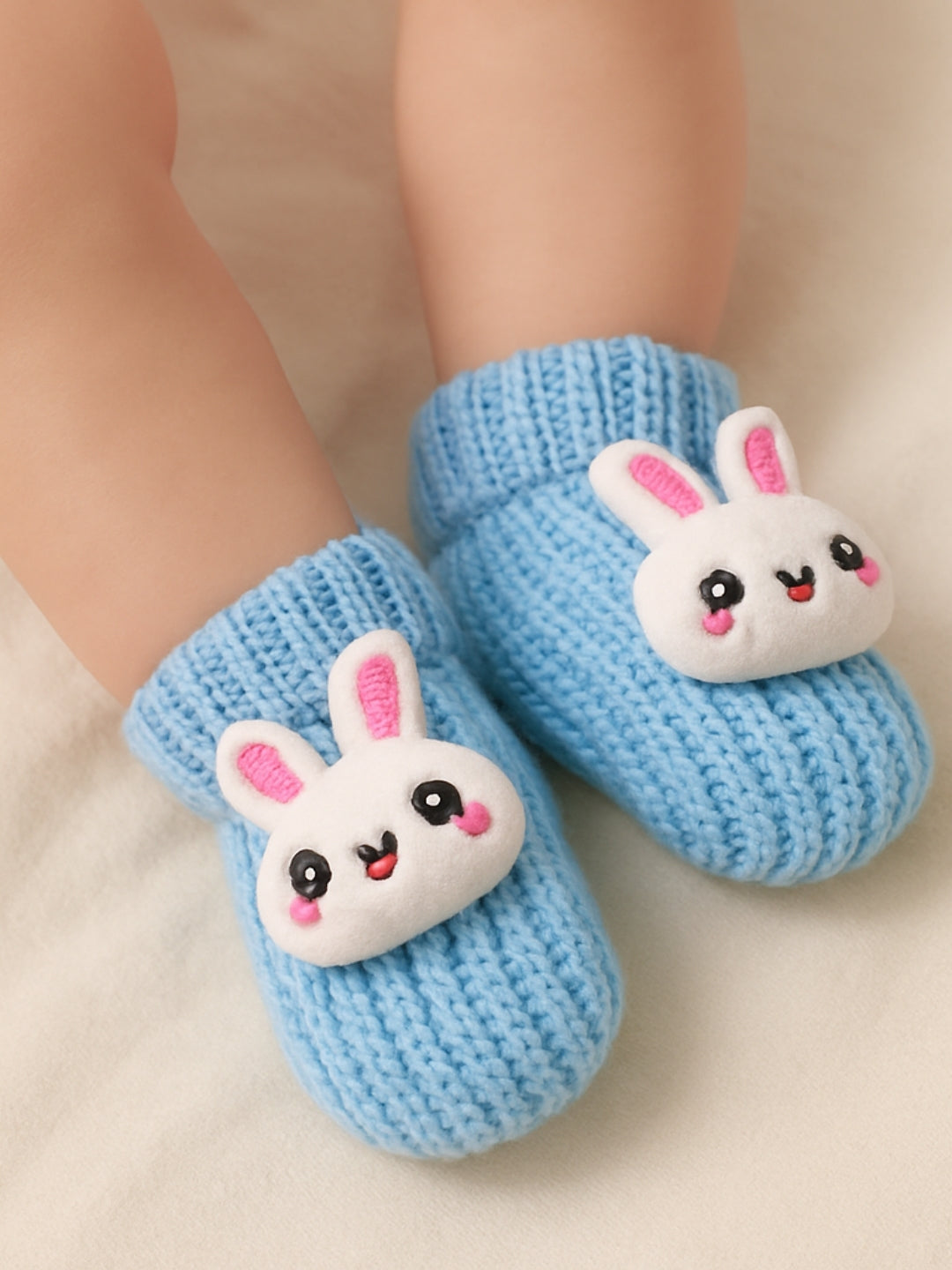 Cdeck Hand Knitted Baby Woolen Booties | Soft, Warm & Comfortable Newborn Footwear | 0–12 Months