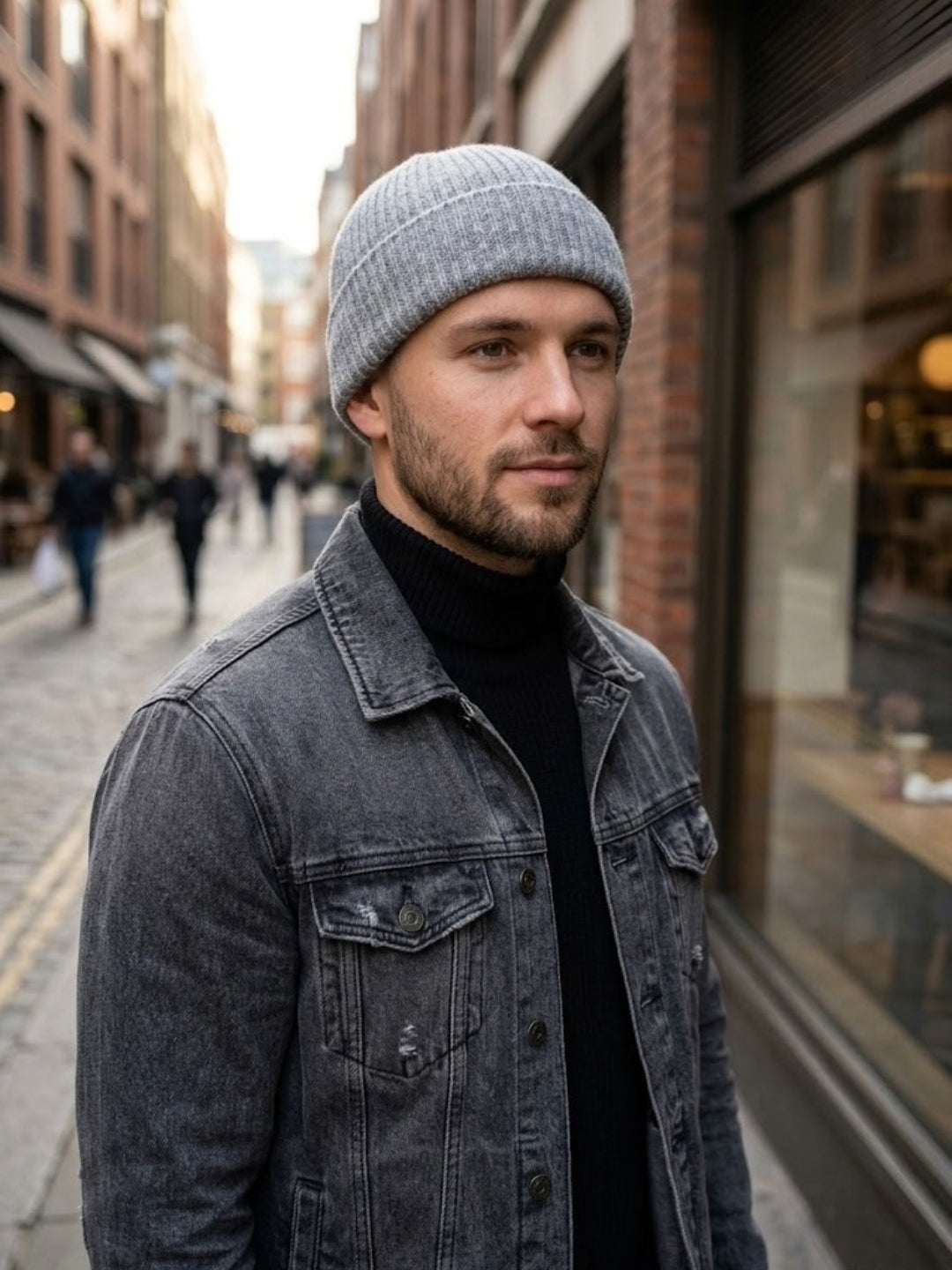 Cdeck Men’s Woolen Winter Cap | Soft, Warm & Comfortable Cap for Everyday Wear | Free Size | Grey