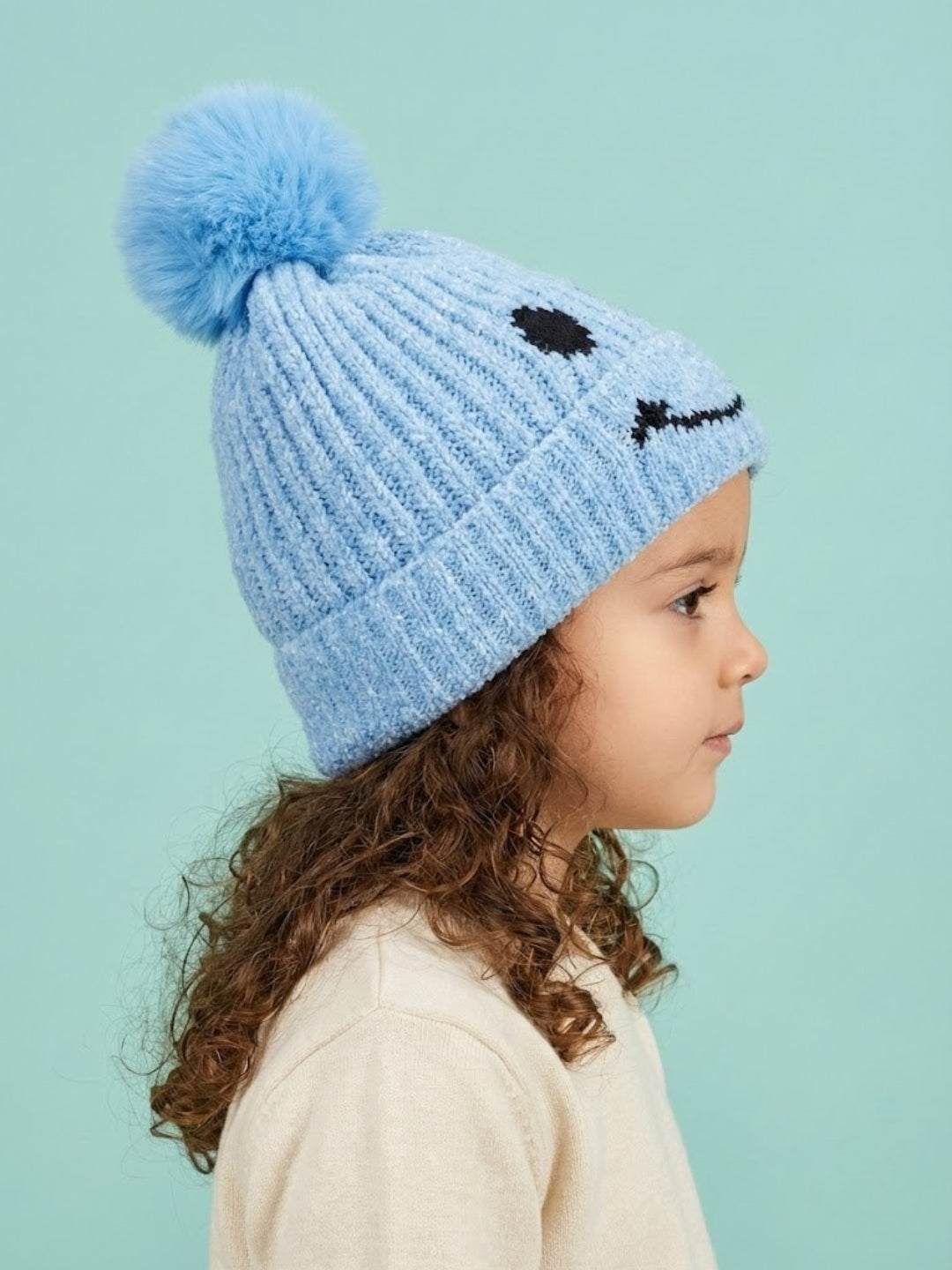 Cdeck Kids Woolen Winter Cap for Boys & Girls | Soft, Warm & Comfortable | 2–4 Years