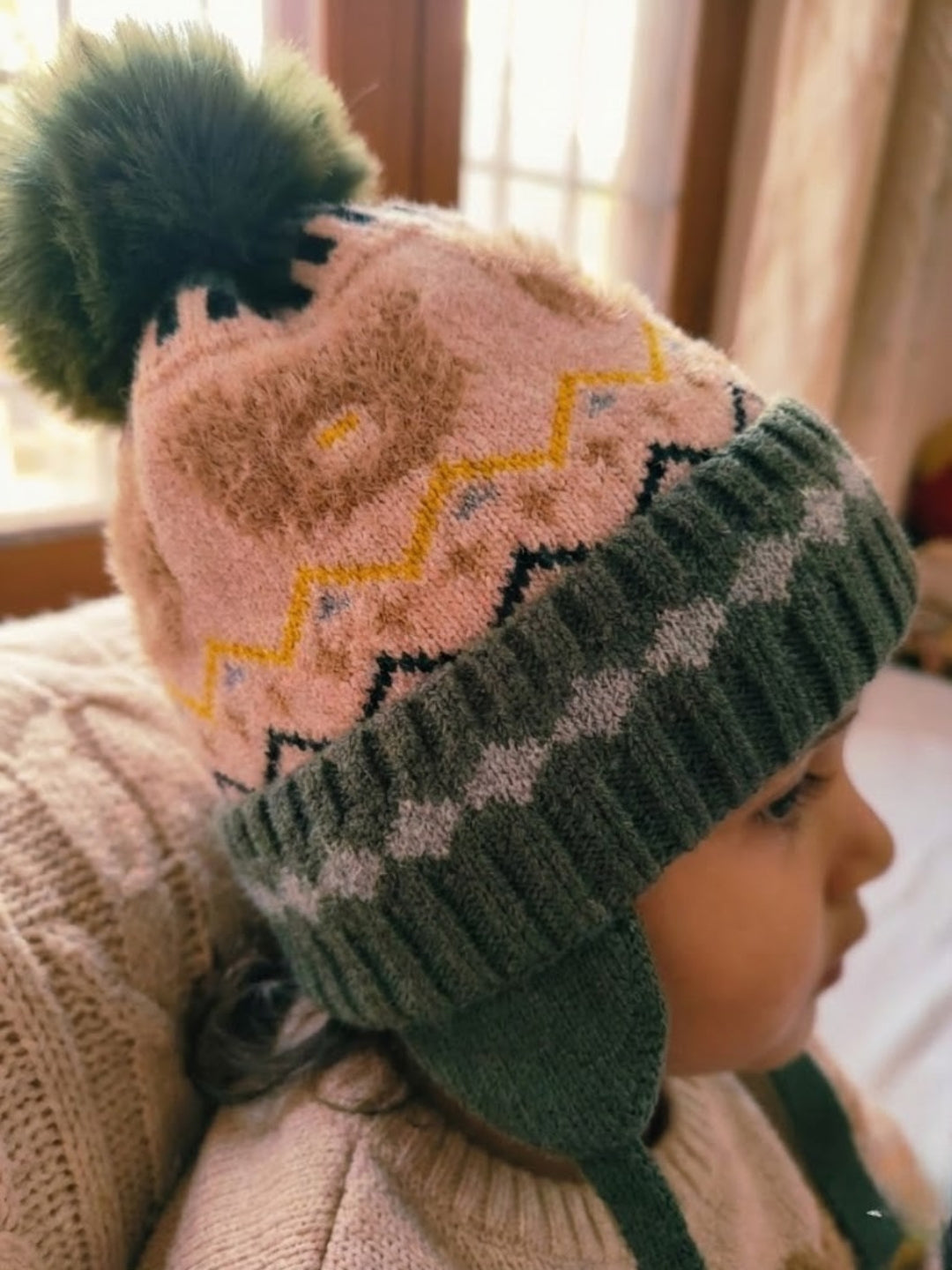 Cdeck Kids Winter Woolen Cap for Boys & Girls | Warm, Soft & Comfortable | 2–4 Years