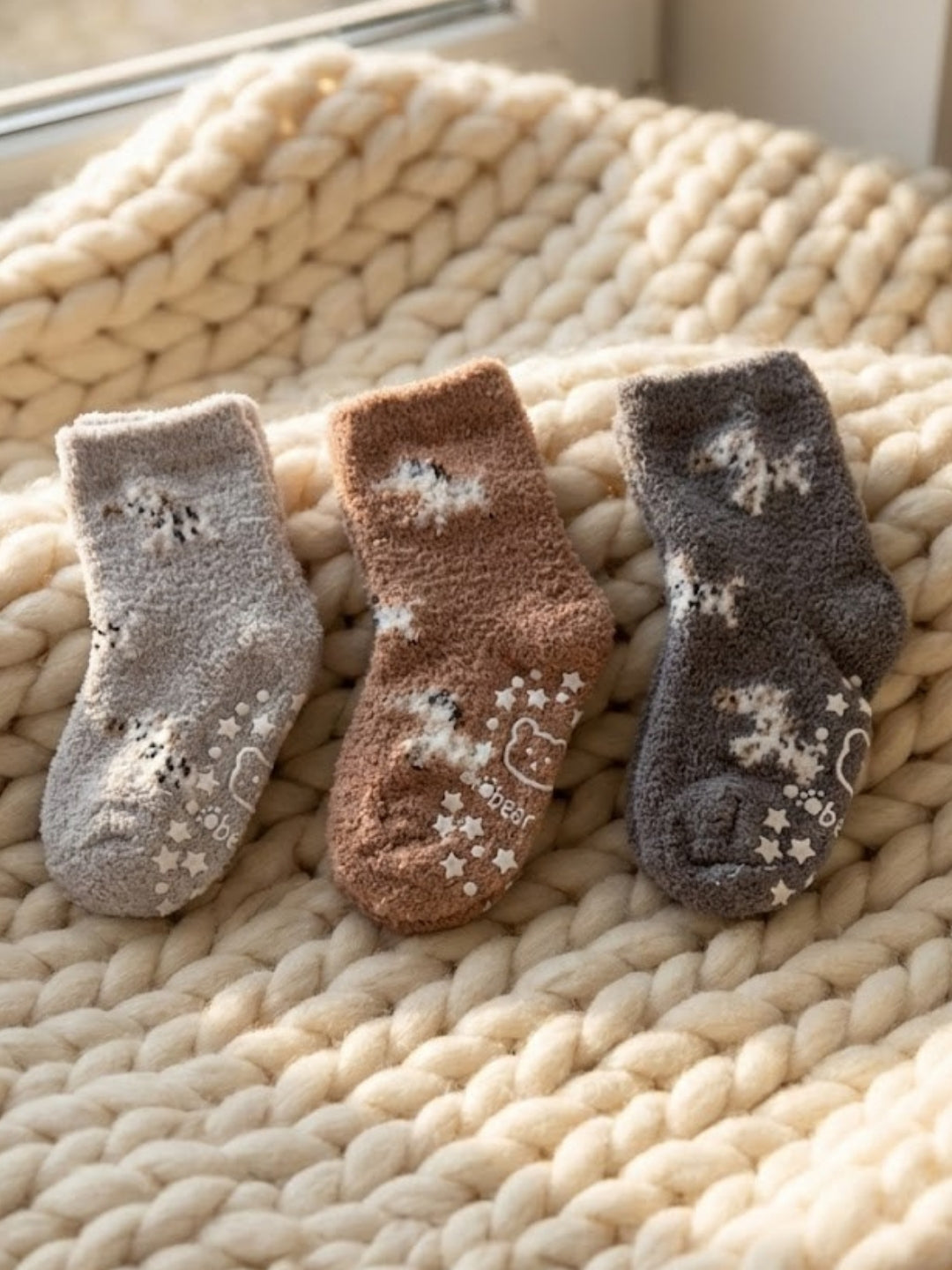 Cdeck Baby Woolen Socks for Boys & Girls | Soft, Warm & Comfortable Winter Socks | 0–3 Years