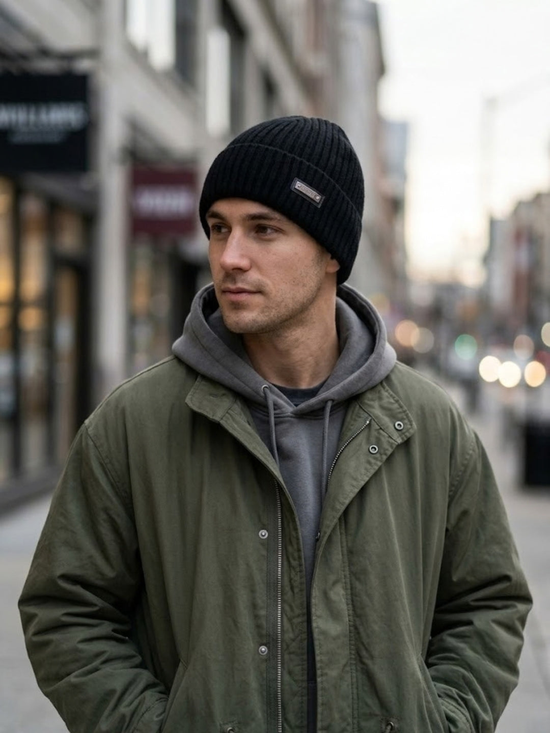 Cdeck Men’s Woolen Winter Cap | Soft, Warm & Comfortable Cap for Everyday Wear | Free Size | Black