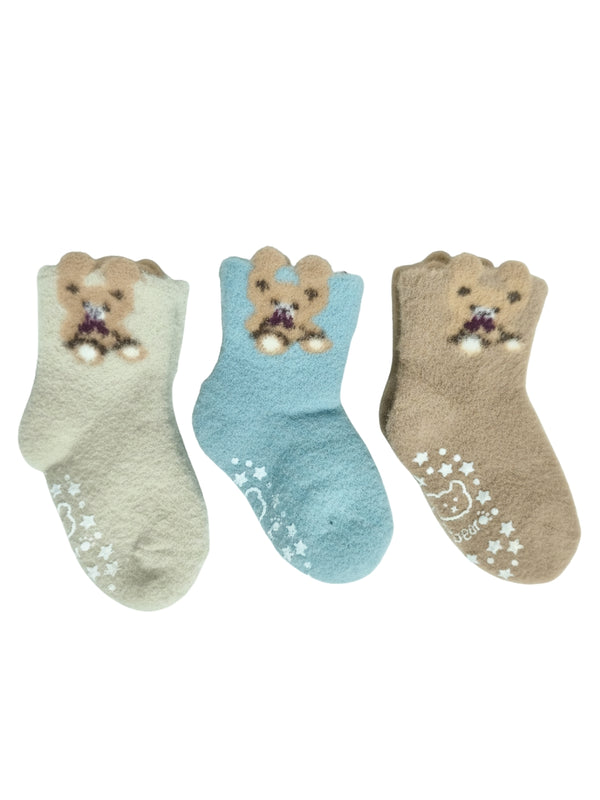 Cdeck Kids Rabbit Wool Anti-Slip Winter Socks | Soft, Warm & Comfortable | 0–4 Years