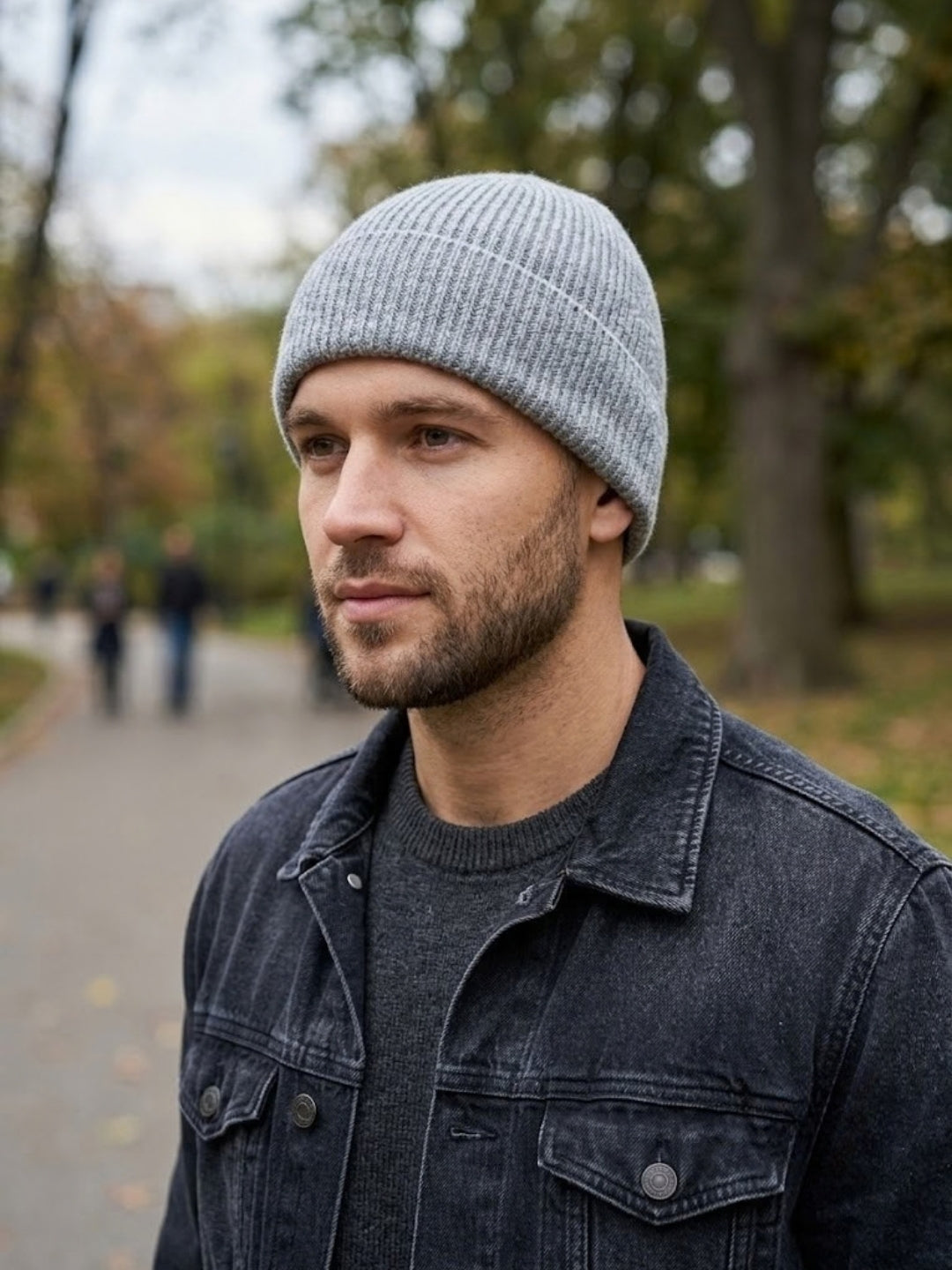 Cdeck Men’s Woolen Winter Cap | Soft, Warm & Comfortable Cap for Everyday Wear | Free Size | Grey