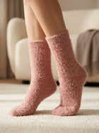 Cdeck Women’s Soft & Warm Woolen Fuzzy Socks | Cozy Thick Winter Socks for Women | Pink
