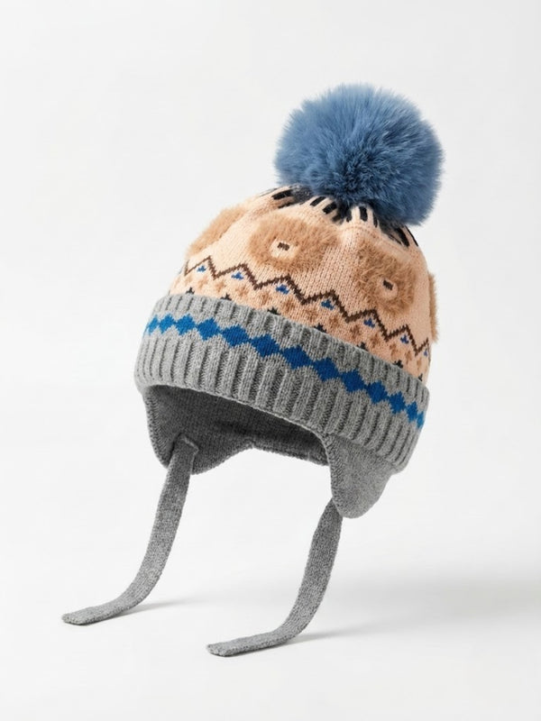Cdeck Kids Winter Woolen Cap for Boys & Girls | Warm, Soft & Comfortable | 2–4 Years