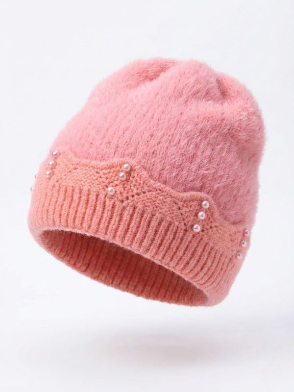 Cdeck Kids Woolen Winter Cap for Baby Girls | Soft, Warm & Comfortable | 1–2 Years