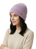 Cdeck Women Woolen Cap | Soft Knitted Winter Beanie for Women | Warm & Stylish Winter Wear | Free Size| Purple