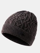 Cdeck Men's Dark Brown Woolen Winter Cap | Soft, Warm & Comfortable Winter Wear