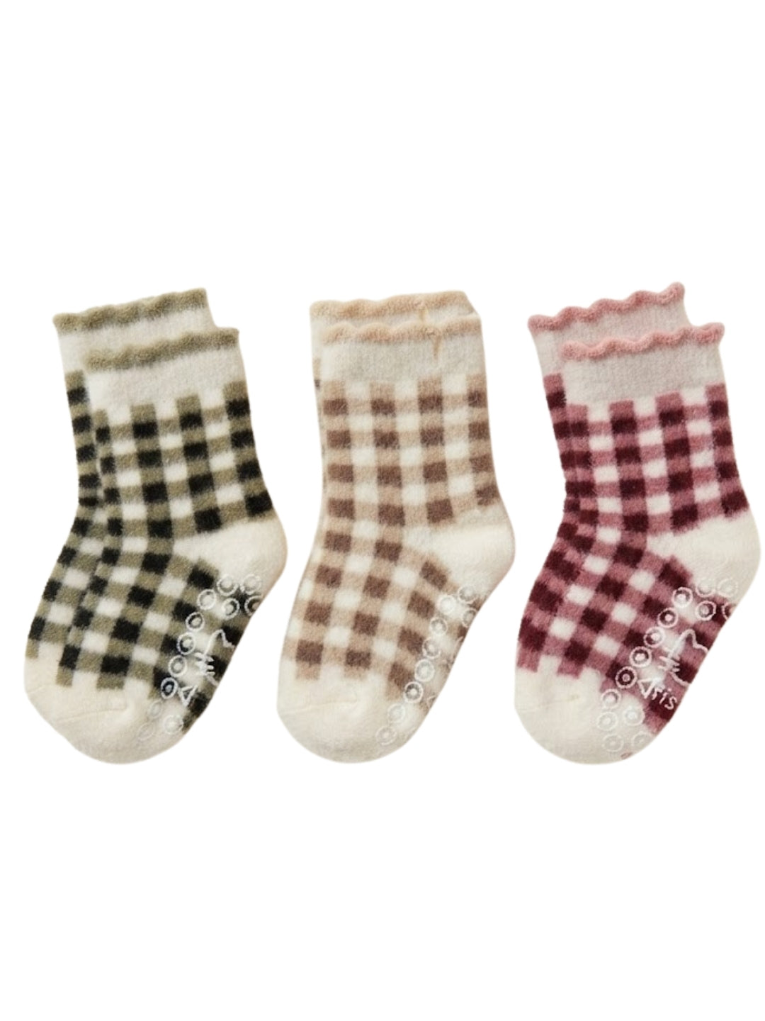Cdeck Kids Winter Woolen Socks | Rabbit Hair Wool Soft Warm Stretchable Socks for Boys & Girls | 0–4 Years | Pack of 3 | Multicolor