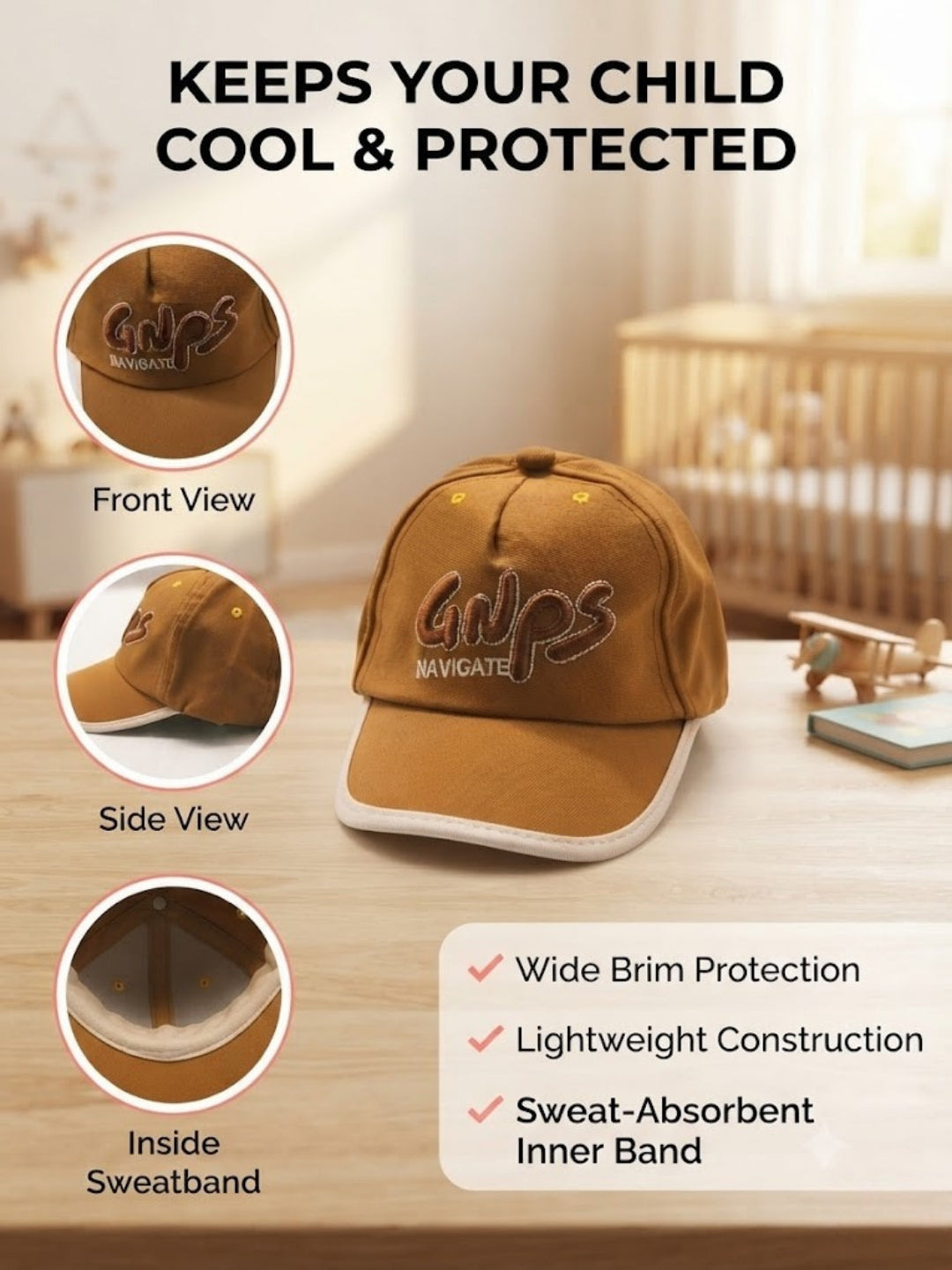 Cdeck Kids Cotton Cap for Boys & Girls