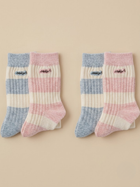 Cdeck Women’s Wool Blend Crew Socks | Winter Socks | Soft Warm Cozy Striped Socks | Everyday Wear