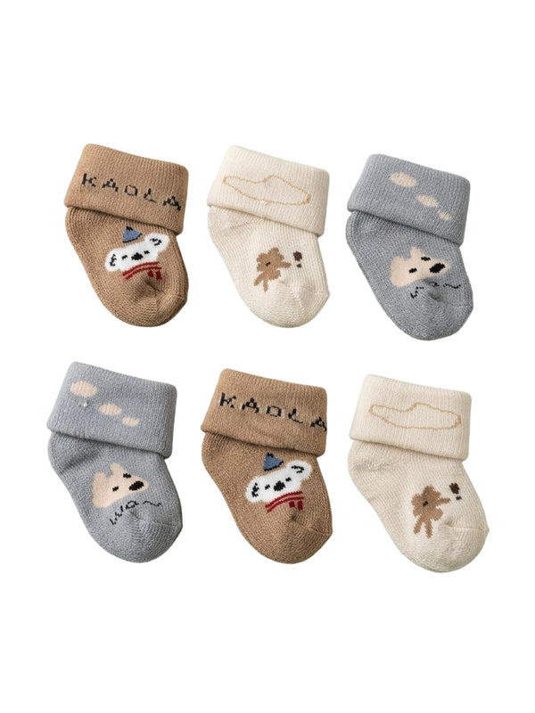 Cdeck Baby Kids Towel Cotton Socks | Soft, Comfortable & Absorbent | 0–12 Months