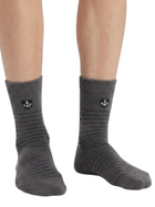 Cdeck Men’s Soft Wool Socks | Charcoal Grey Ribbed Warm Winter Socks