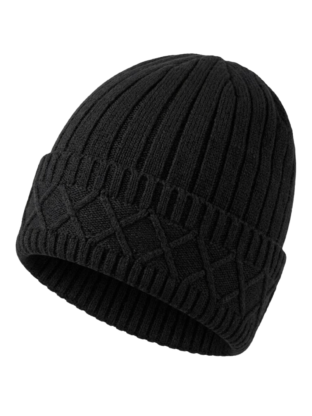 Cdeck Men’s Woolen Winter Cap | Soft, Warm & Comfortable Cap for Everyday Wear | Free Size | Black