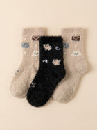 Cdeck Kids Premium Hair Wool Winter Socks | Soft, Warm & Cozy Socks  | 2–12 Years | Black & Cream | Multicolor Pack