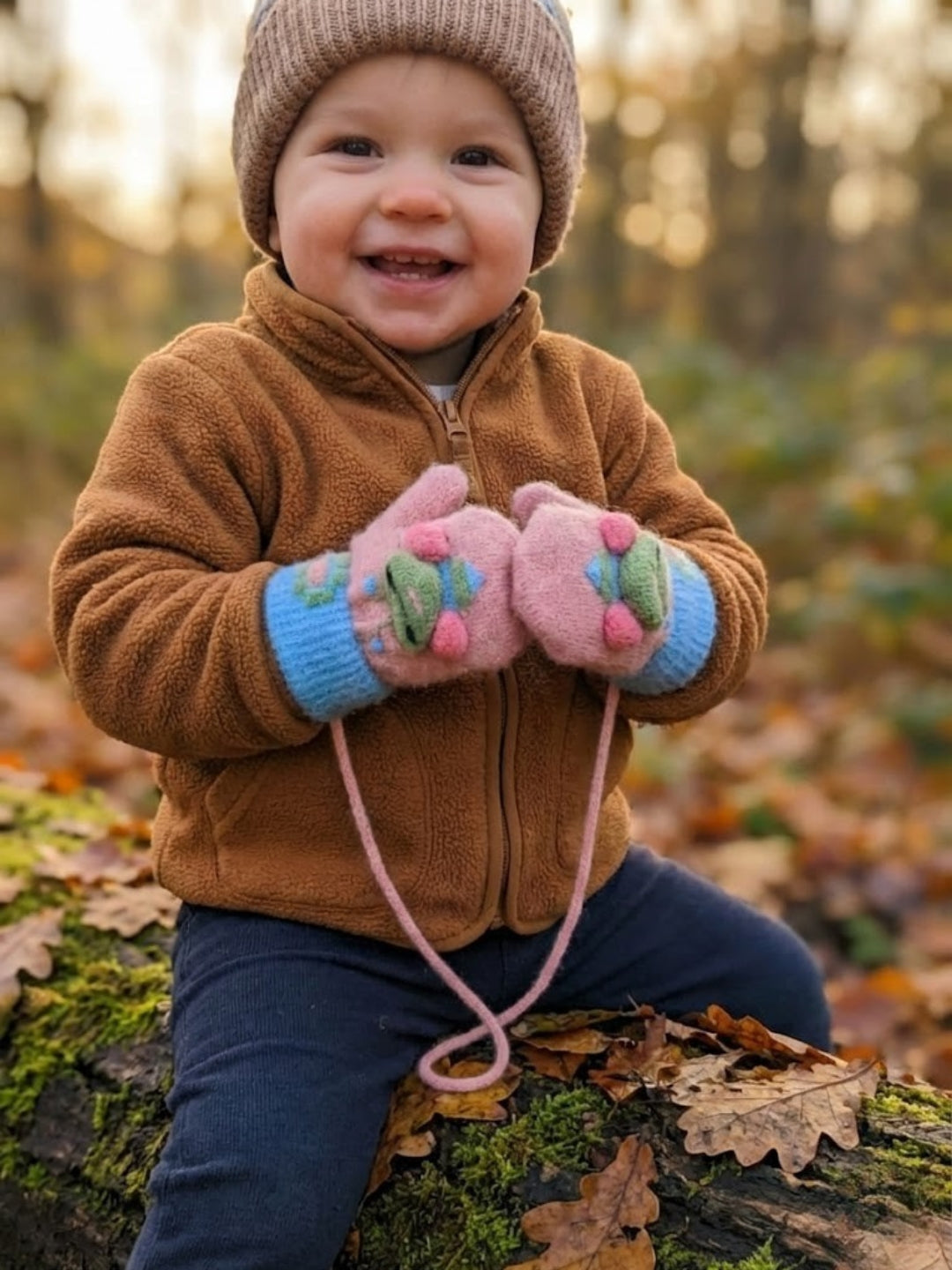 Cdeck Baby Woolen Winter Gloves for Boys & Girls | Soft, Warm & Comfortable | 0–12 Months