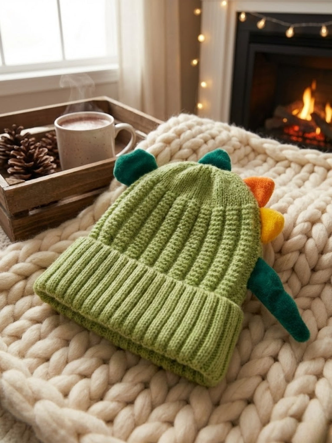 Cdeck Kids Woolen Cap for Boys & Girls | Soft, Warm & Comfortable Winter Wear | 1–2 Years