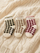 Cdeck Kids Winter Woolen Socks | Rabbit Hair Wool Soft Warm Stretchable Socks for Boys & Girls | 0–4 Years | Pack of 3 | Multicolor
