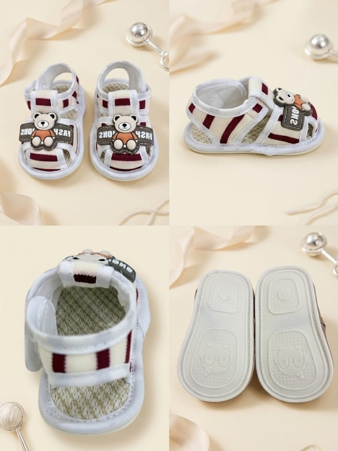 Cdeck Baby Sandals for Girls & Boys | Soft, Lightweight & Comfortable | 3 -1 8 months