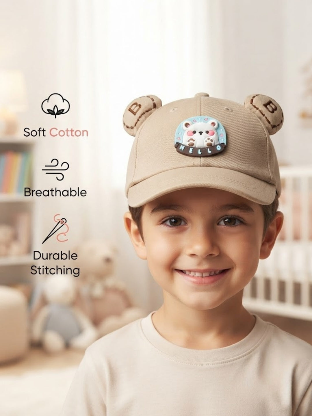 Cdeck Kids Cotton Cap for Boys & Girls
