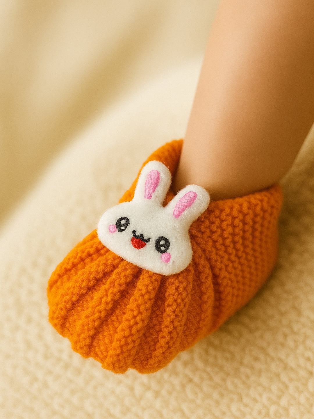 Cdeck Hand Knitted Baby Woolen Booties | Soft, Warm & Comfortable Newborn Footwear | 0–12 Months