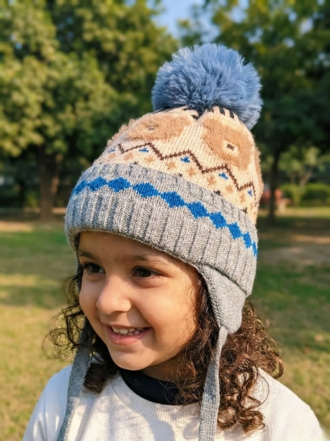 Cdeck Kids Winter Woolen Cap for Boys & Girls | Warm, Soft & Comfortable | 2–4 Years