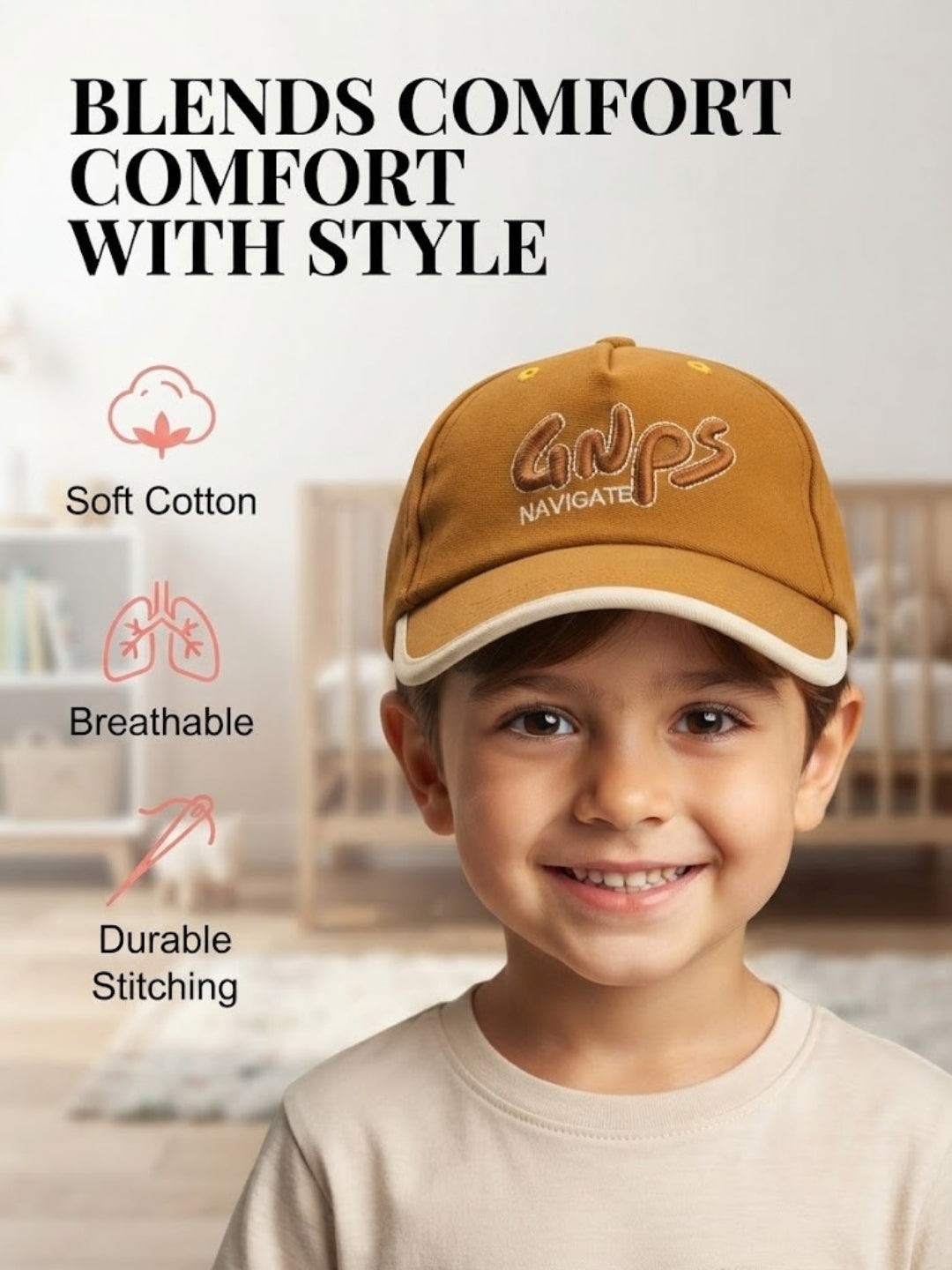 Cdeck Kids Cotton Cap for Boys & Girls