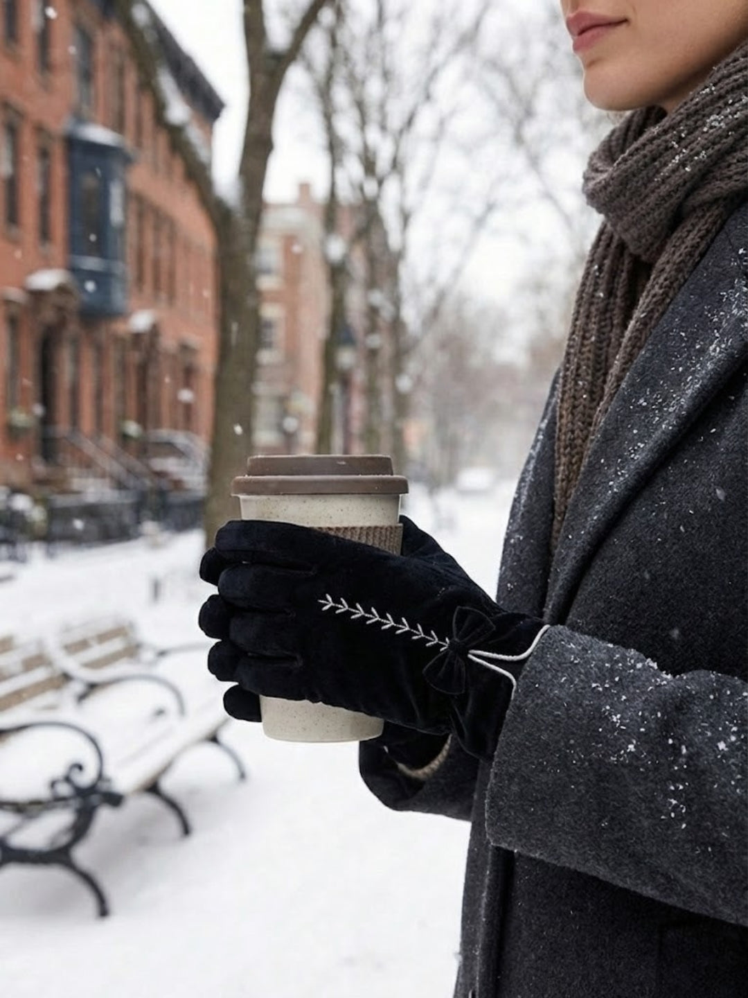 Cdeck Women Woolen Winter Gloves | Soft, Warm & Comfortable for Winter Wear