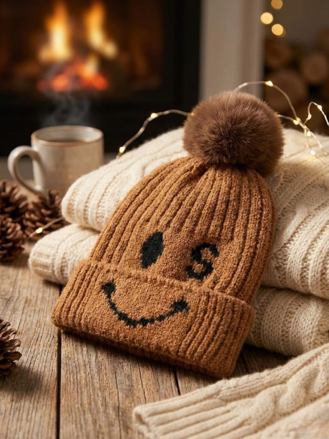 Cdeck Kids Woolen Winter Cap for Boys & Girls | Soft, Warm & Comfortable | 2–4 Years