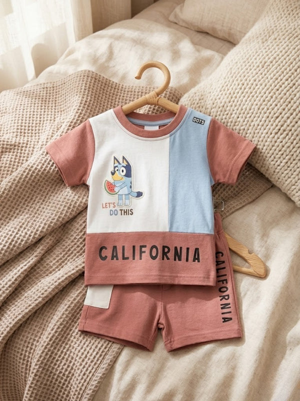 Cdeck Baby Cotton T-Shirt & Shorts Set | Half Sleeve, Soft & Comfortable Baby Wear