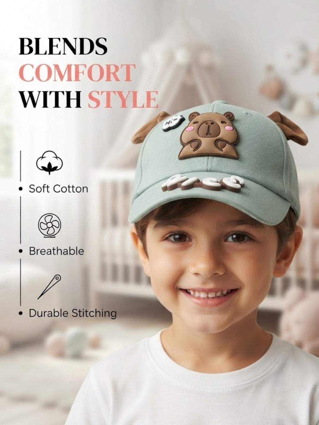 Cdeck Kids Cotton Cap for Boys & Girls