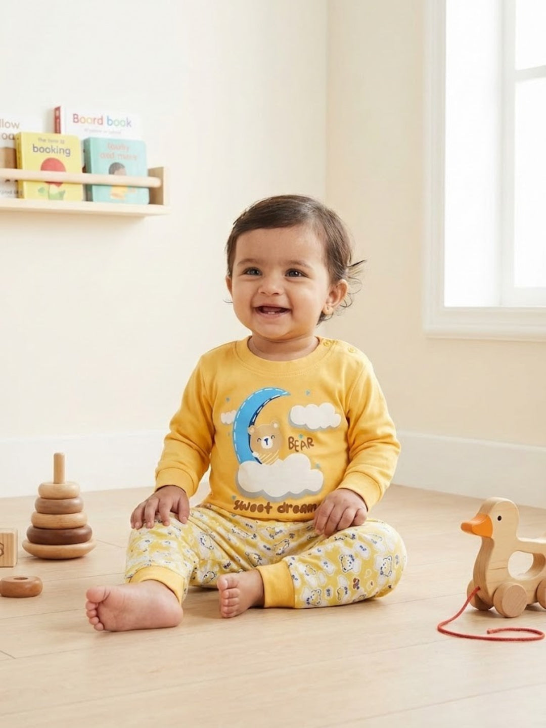 Cdeck Baby Full Sleeve T-Shirt & Pants Set | Soft, Comfortable & Stylish