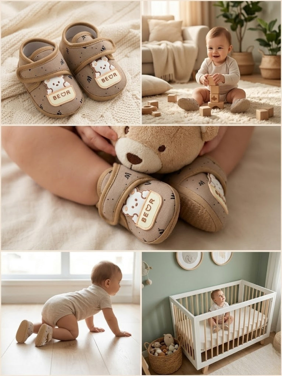 Cdeck Summer Booties for Kids | Soft & Breathable Baby Booties | 3-18  months