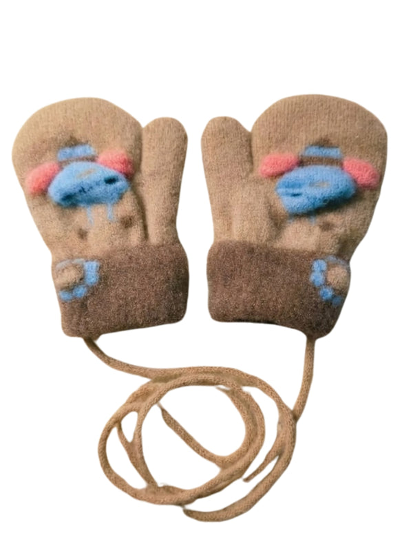 Cdeck Baby Woolen Winter Gloves for Boys & Girls | Soft, Warm & Comfortable | 0–12 Months
