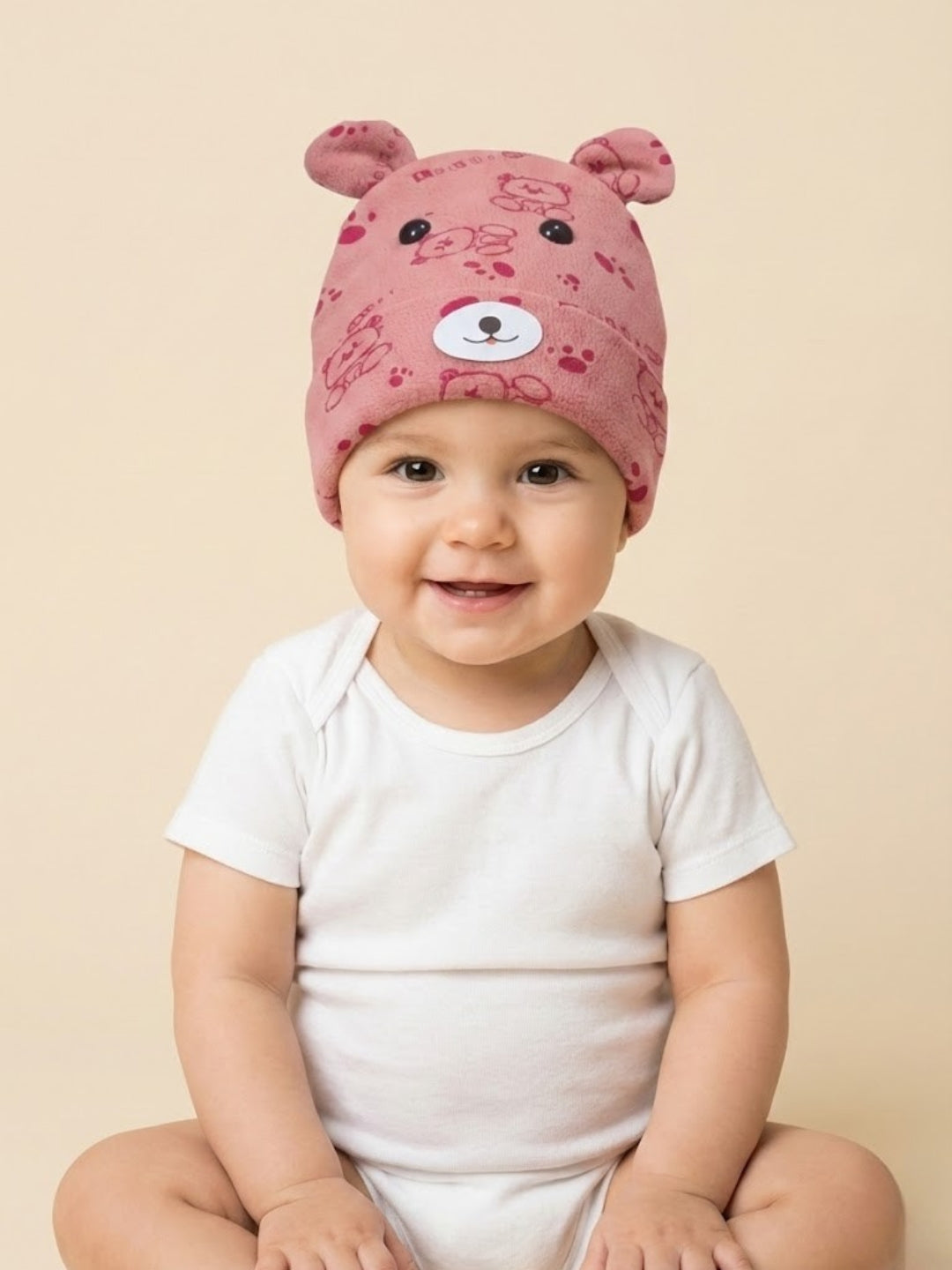 Cdeck Kids Woolen Cap for Boys & Girls | Soft, Warm & Comfortable Winter Wear | 6–18 Months