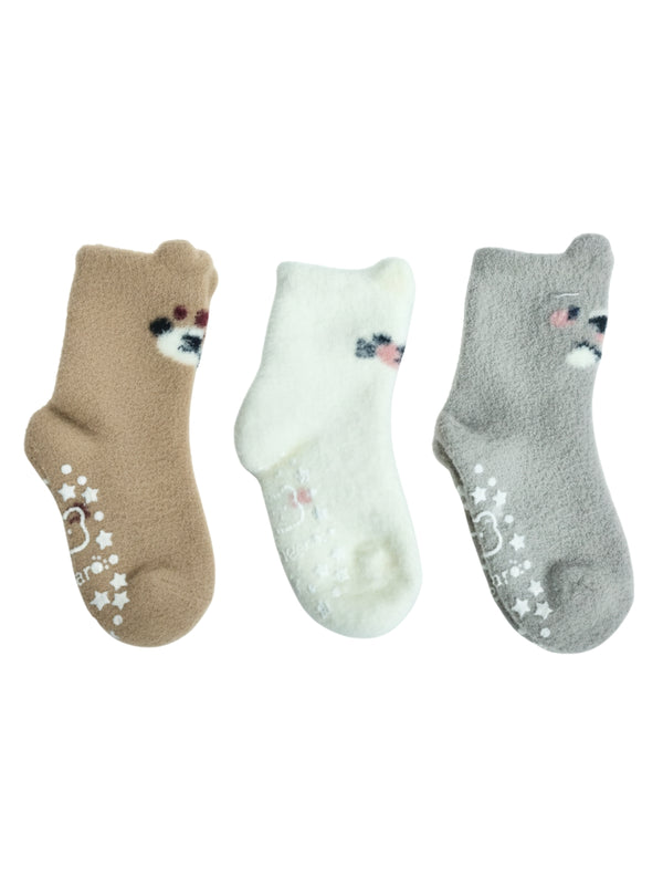 Cdeck Kids Rabbit Wool Anti-Slip Winter Socks | Soft, Warm & Comfortable | 0–4 Years