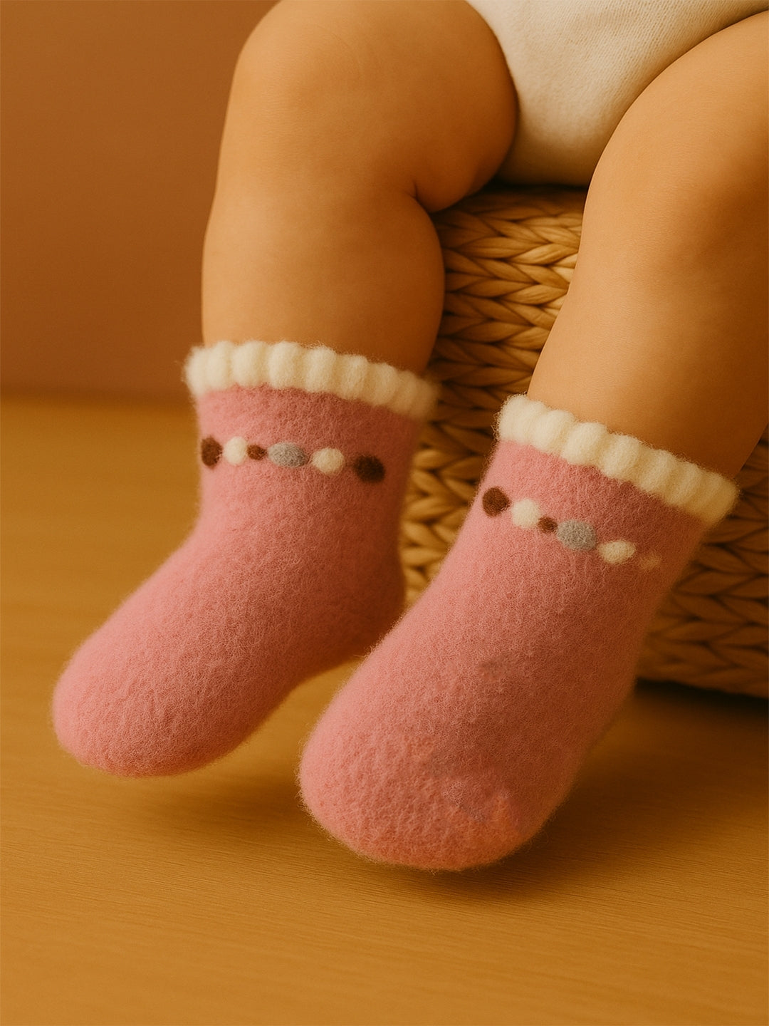 Cdeck Baby Woolen Socks for Boys & Girls | Soft, Warm & Comfortable Winter Socks | 0–4Years