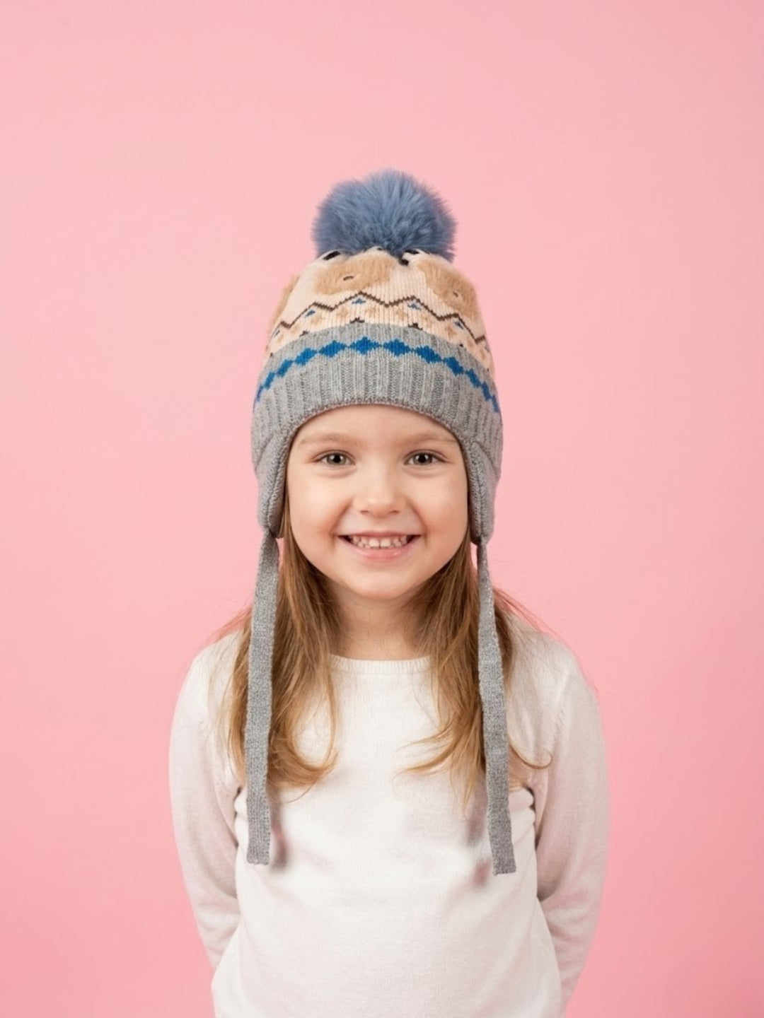 Cdeck Kids Winter Woolen Cap for Boys & Girls | Warm, Soft & Comfortable | 2–4 Years