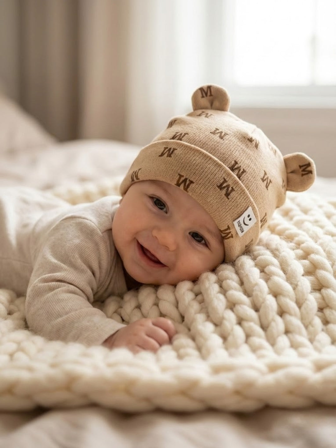 Cdeck Kids Woolen Cap for Boys & Girls | Soft, Warm & Comfortable Winter Wear | 6–18 Months
