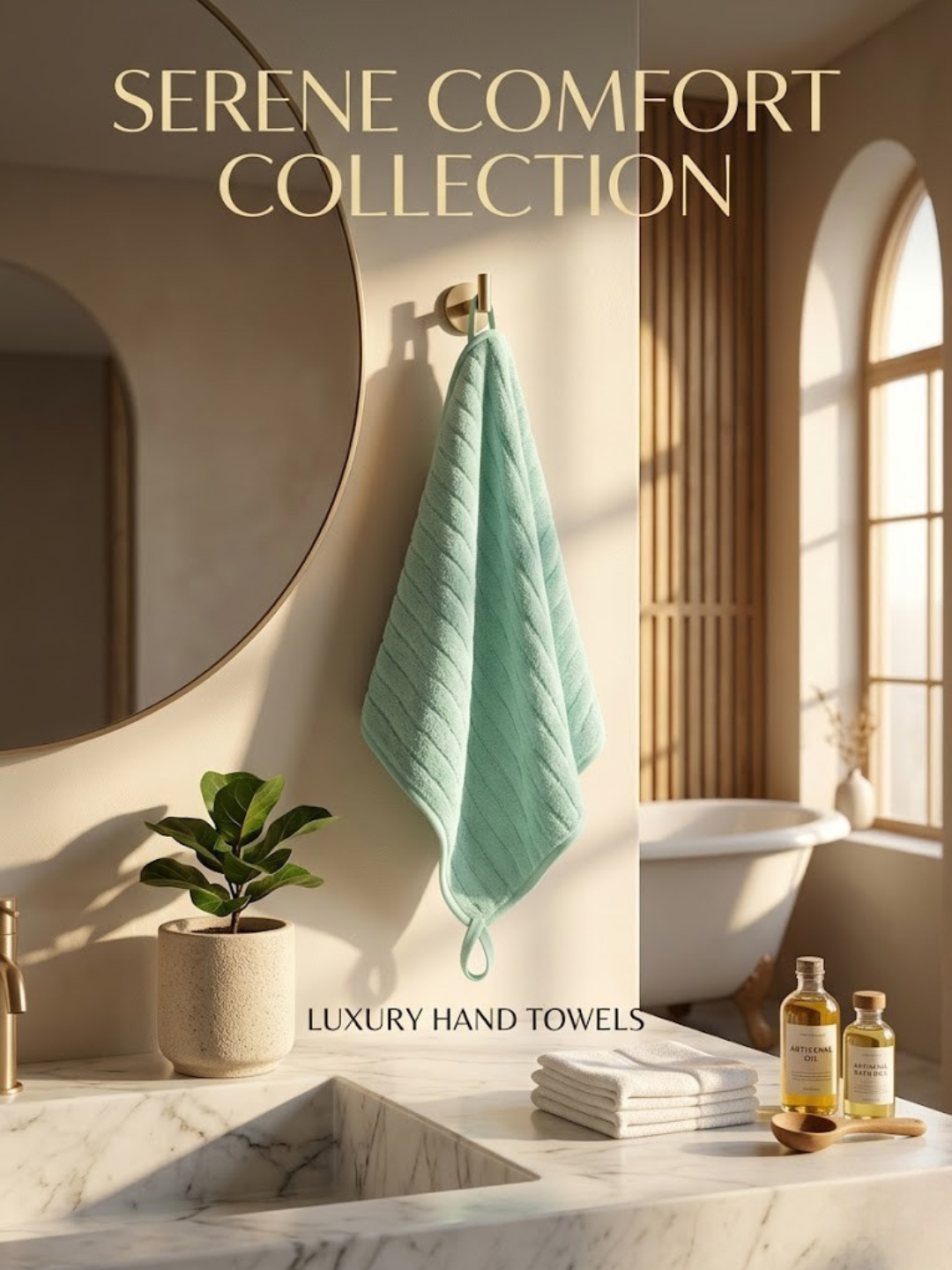 Cdeck Premium Cotton Hand Towel | Soft, Absorbent & Comfortable Everyday Use