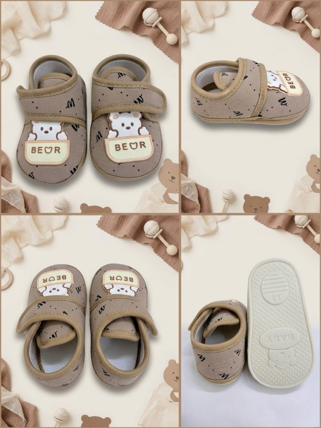 Cdeck Summer Booties for Kids | Soft & Breathable Baby Booties | 3-18  months