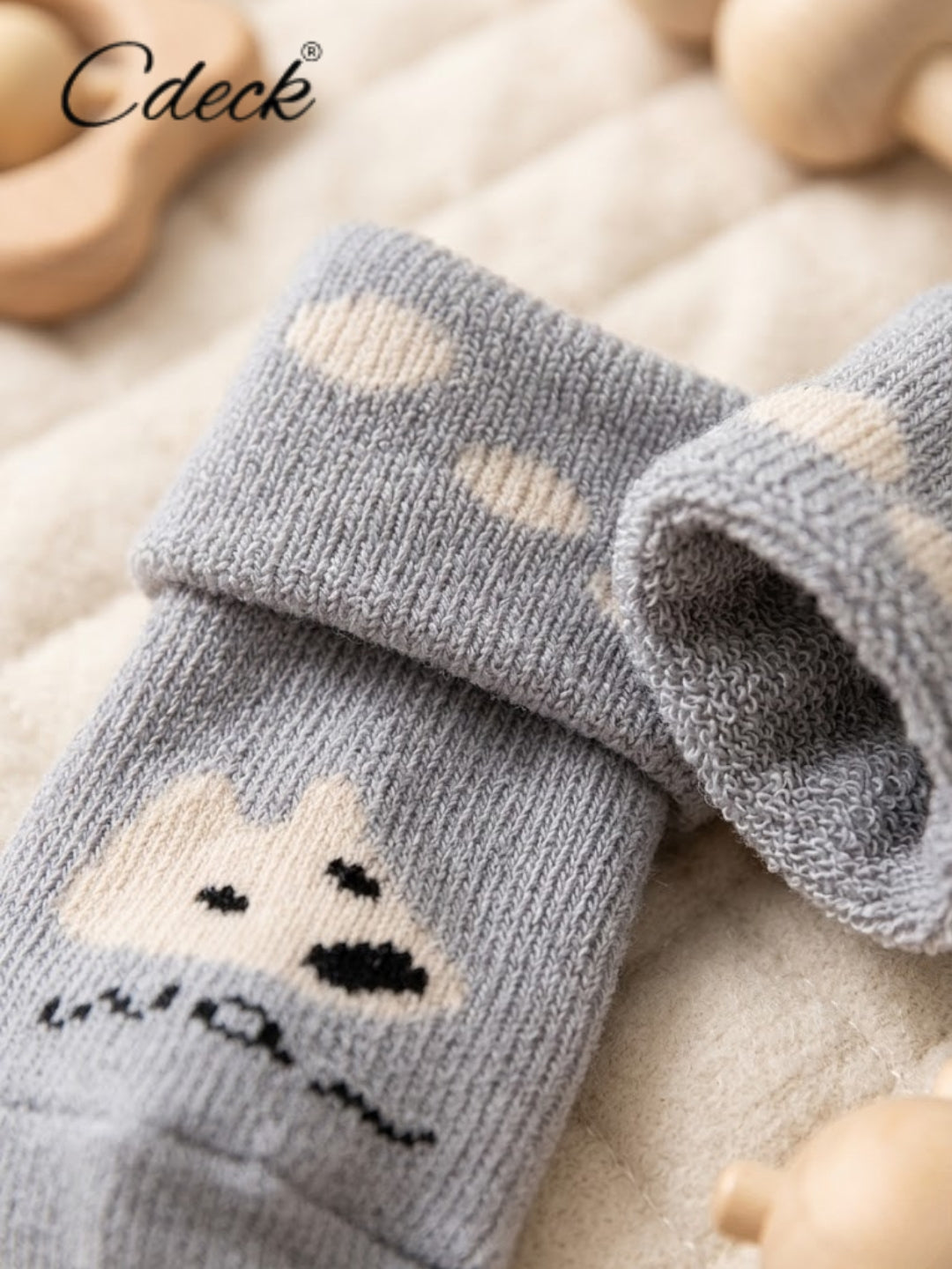 Cdeck Baby Kids Towel Cotton Socks | Soft, Comfortable & Absorbent | 0–12 Months