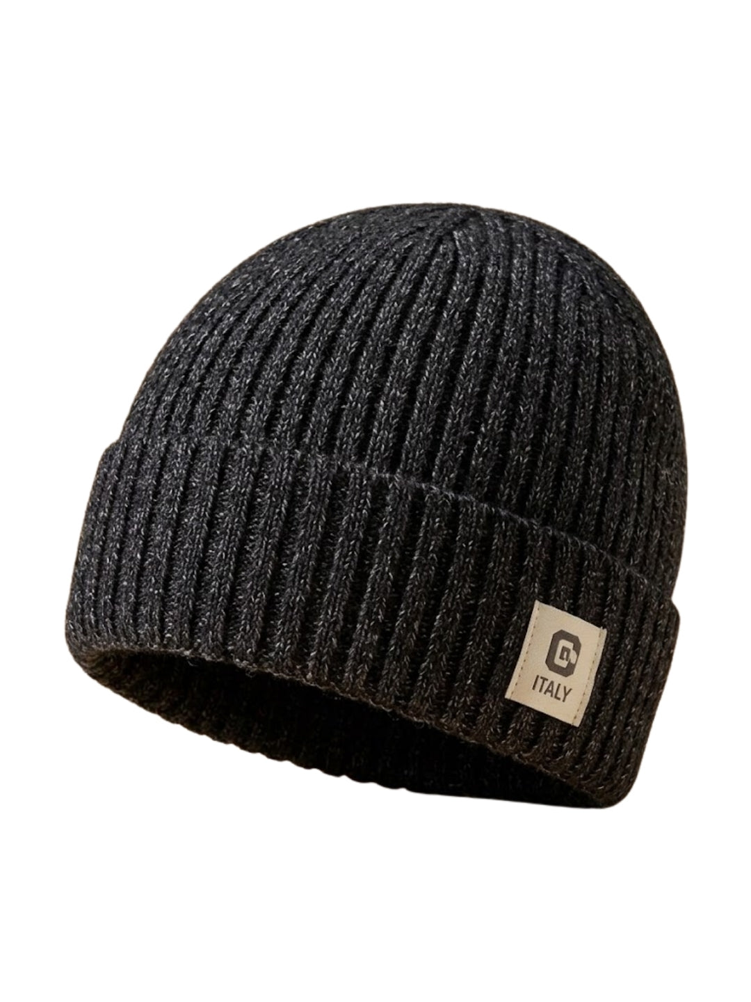 Cdeck Men’s Woolen Winter Cap | Ribbed Knitted Beanie | Free Size | Warm & Comfortable | Black